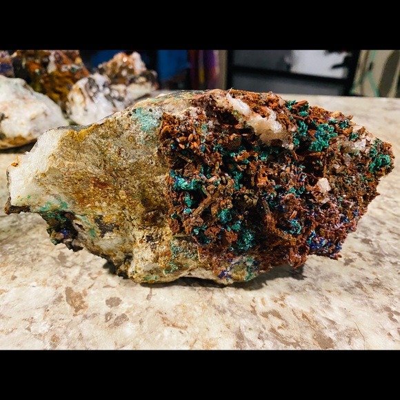 Malachite and azurite raw natural specimens! - Picture 7 of 12